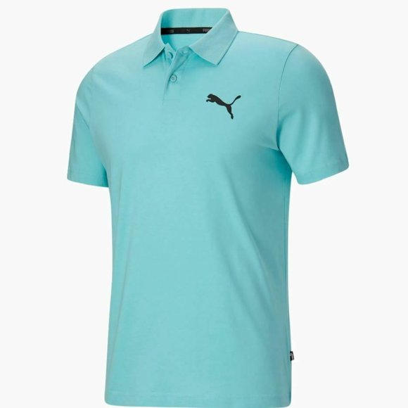 PUMA Golf Road Map Performance Essentials Men's Jersey Polo Shirt Blue - Picture 5 of 5